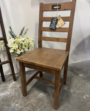 Flea Market Dining Chair with Wood Seat in Cashew