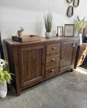 ARRIVES MAY - New England FSC Large Sideboard in Coffee Bean