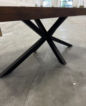 Brooklyn Star Leg Dining Table, 5 Chairs plus Bench in Coffee Bean - WAREHOUSE SALE