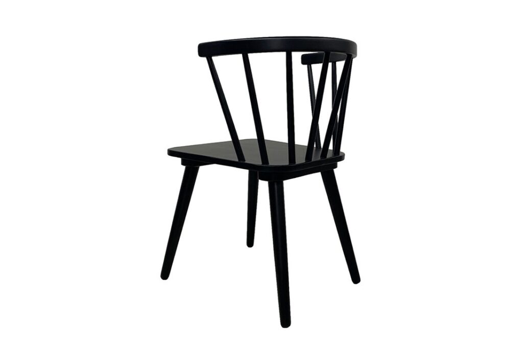 Bogart Black Spindle Dining Chair Blueberry Meadows Interiors