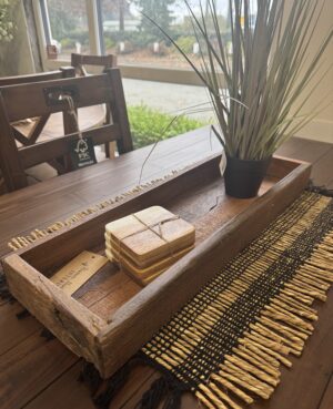 Slim Reclaimed Timber Display Tray 24” x 8”