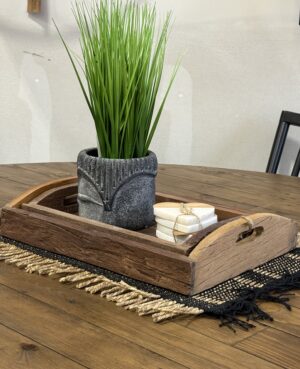 Set of 2 Reclaimed Timber Trays