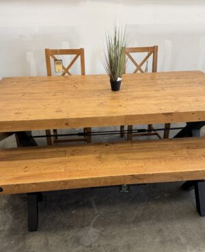 Toronto 200cm Fixed Top Table in Rustic Natural - DISCONTINUED