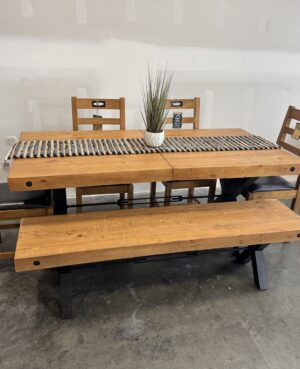 Toronto Large Extending 180/240cm Table in Rustic Natural - WAREHOUSE SALE
