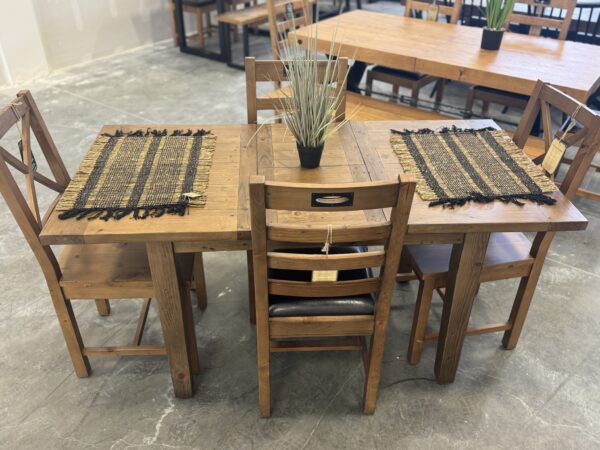 ARRIVING DECEMBER - New England Small Extending Table & 4 Chairs in Cashew - Image 4