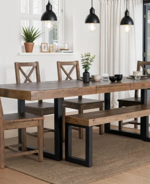 ARRIVES MARCH - Brooklyn Large 180/240cm Extending Table in Cashew