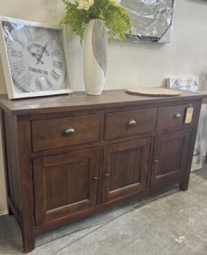 New England 3 Drawer Sideboard in Coffee Bean - FINAL SALE