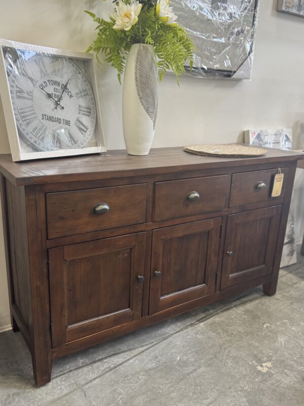 New England 3 Drawer Sideboard in Coffee Bean - FINAL SALE