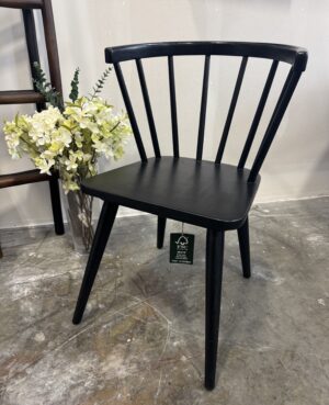 ARRIVES DECEMBER - Bogart Black Spindle Dining Chair