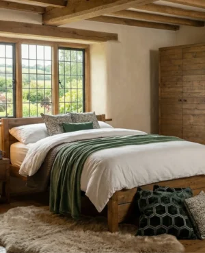 ARRIVES MAY - Montreal King Bed Frame in Cashew