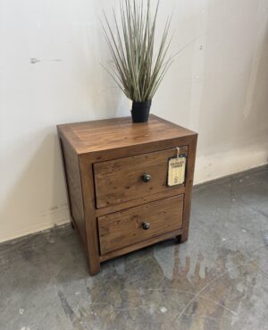 Montreal Low Profile 2 Drawer Nightstand in Cashew