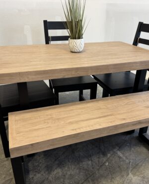 Brooklyn 135/80cm Fixed Top Table in Latte