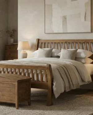 PRE ORDER - Hawaii King Bed Frame in Cashew