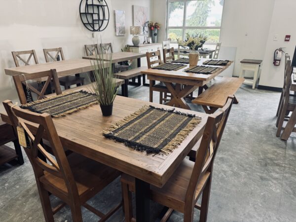 Brooklyn Small 135/90cm Fixed Top Table Set in Cashew - Image 2