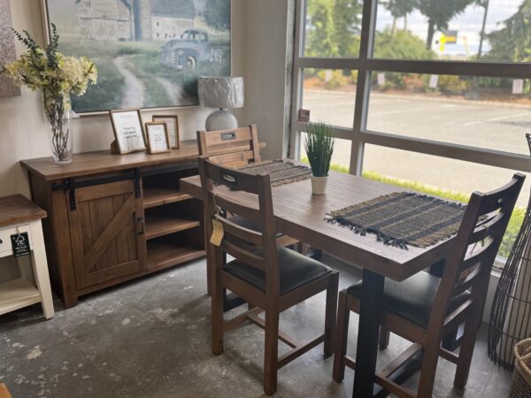 Brooklyn Small 135/90cm Fixed Top Table Set in Cashew - Image 6