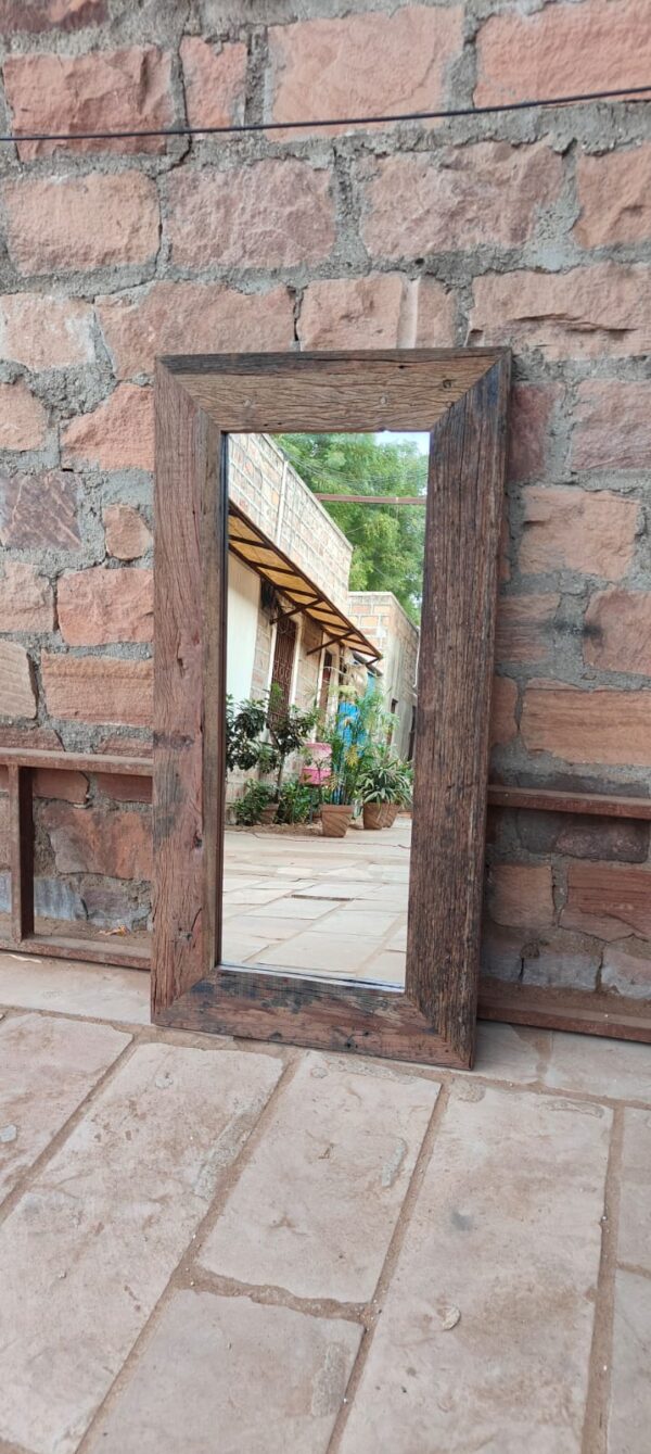 Reclaimed Timber Framed Mirror 24 x 48”