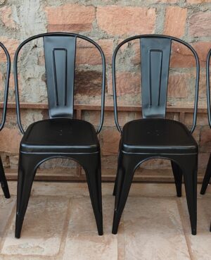Black Metal Dining Chair