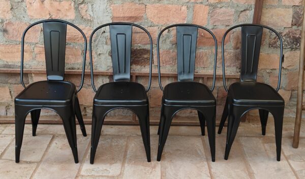 Black Metal Dining Chair