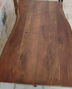 AVAILABLE TO ORDER - Live Edge Dining Table 155 x 90 cm - Walnut