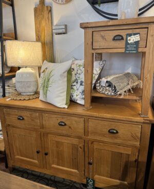 New England Lamp Table in Rustic Natural - DISCONTINUED