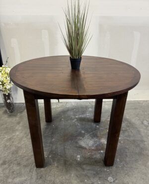Brooklyn 100cm Round Extending Table in Coffee Bean