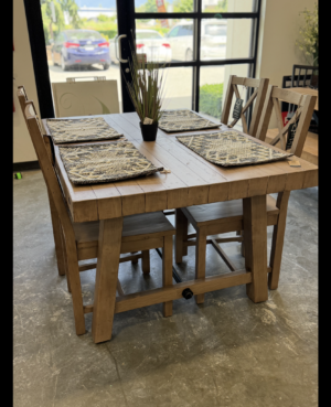 PRE ORDER  - Kai 180/240cm Extending Dining Set in Latte