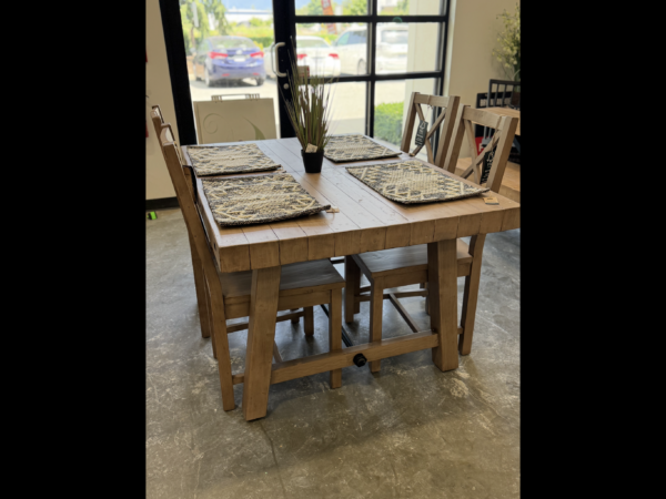 PRE ORDER  - Kai 180/240cm Extending Dining Set in Latte