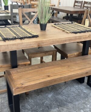 Brooklyn Small 120cm Bench in Cashew