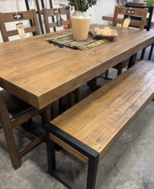 Flea Market Dining Bench in Cashew - DISCONTINUED