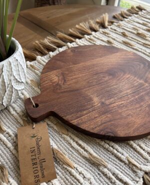 Small Acacia Round Chopping Board