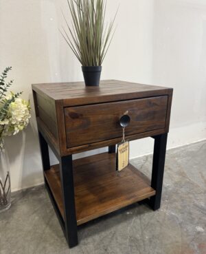 Brooklyn Lamp Table in Coffee Bean