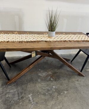 Albion 200 x 100cm Reclaimed Dining Table and 6 Chairs - WAREHOUSE SALE