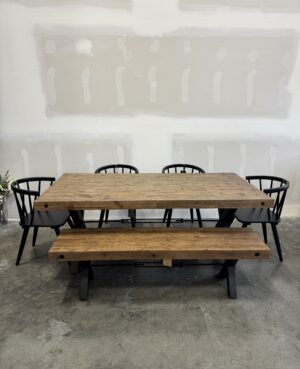 Toronto 200cm Fixed Top Table in Old Cashew - WAREHOUSE SALE