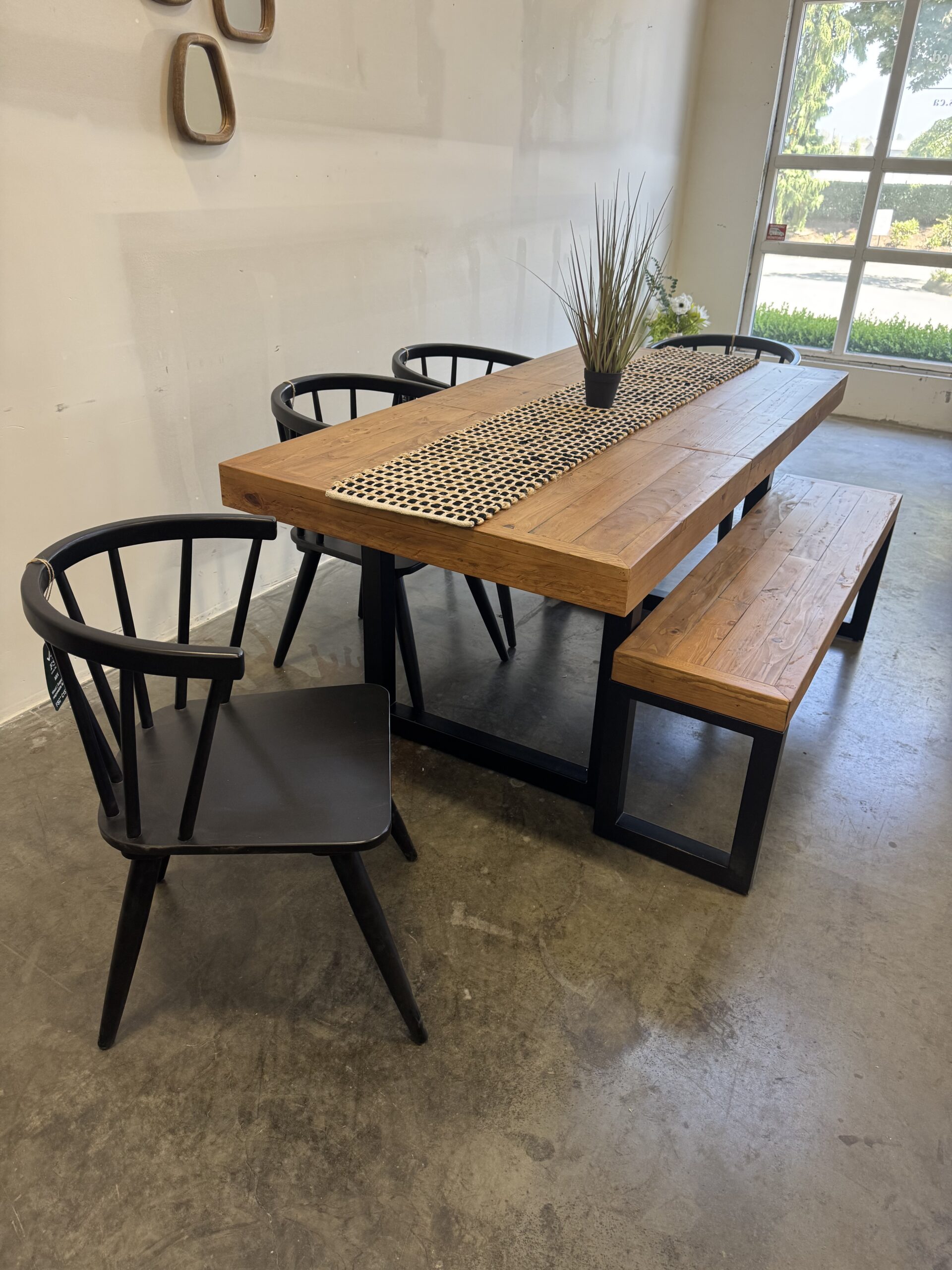 Brooklyn Small 140/180cm Extending Table & Bogart Chair Set in Rustic Natural - Image 2