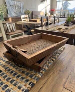 Reclaimed Timber Tray 16” x 12” with Handles