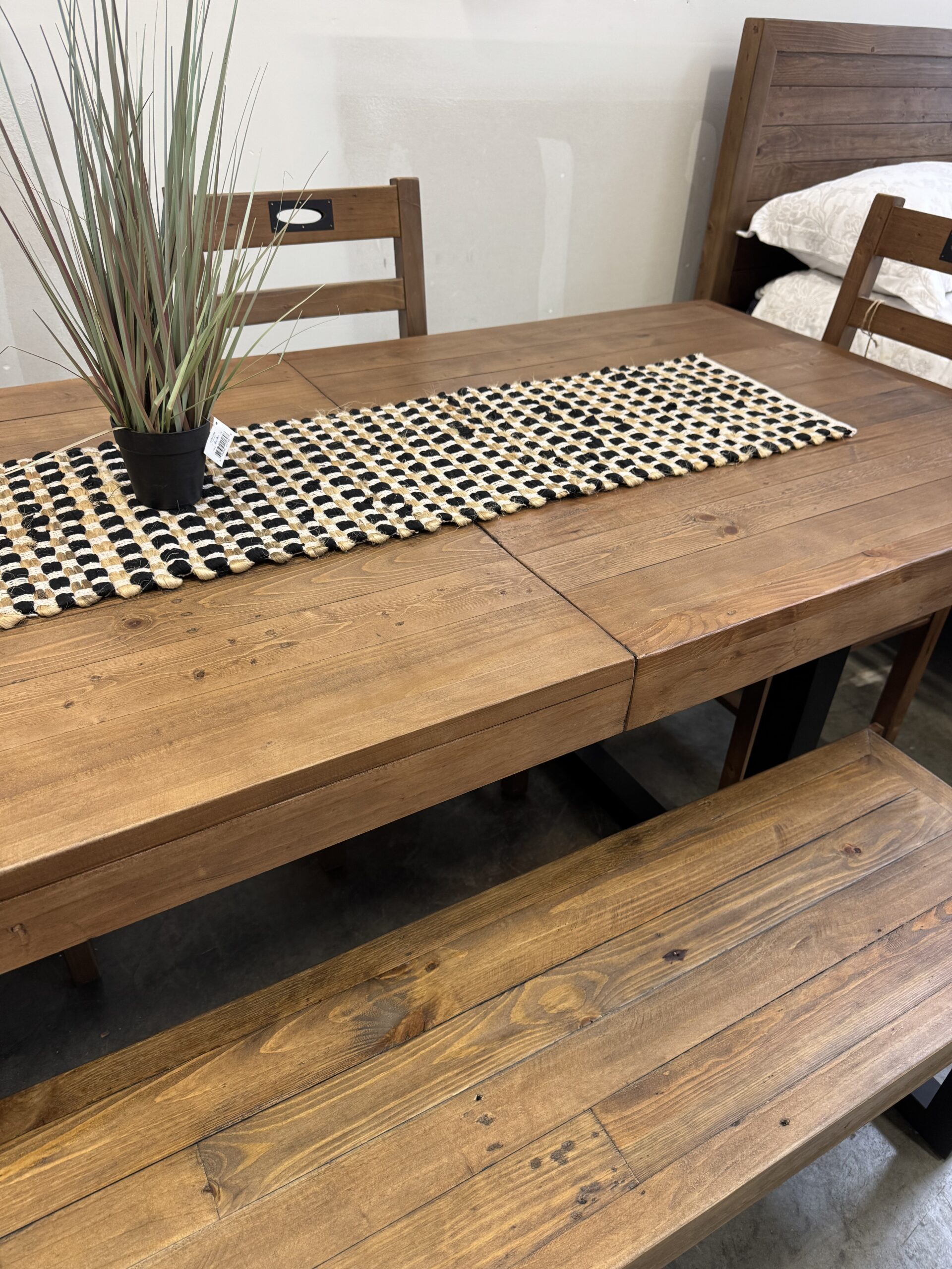 ARRIVES JUNE - Brooklyn Large 180/240cm Extending Table Set in Cashew - Image 15