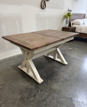 Newport Small 140/180cm Extending Dining Table in Two Tone