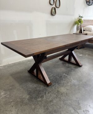 Bavaria 180/220cm Large Extending Dining Table in Coffee Bean