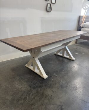 Newport Large 180/220cm Extending Dining Table in Two Tone