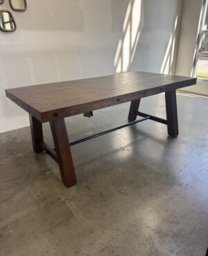 Kai 220cm Extra Large Dining Table in Coffee Bean