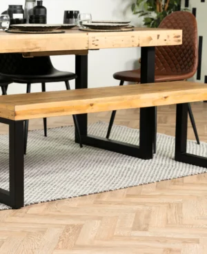 Brooklyn Large 155cm Bench in Buttermilk