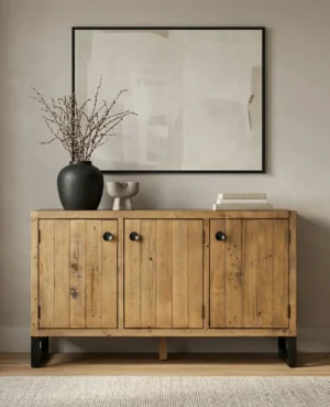Brooklyn Large 3 Door Sideboard in Buttermilk