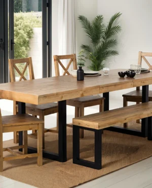 Brooklyn Large 180/240cm Extending Table in Buttermilk