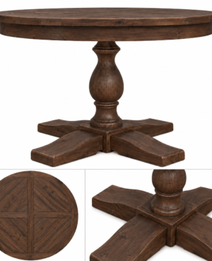 New England 48” Round Pedestal Table - ARRIVES DEC